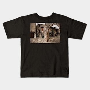 Old Castle Quarter in Malcesine, Italy Kids T-Shirt